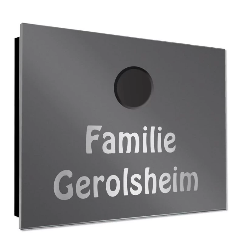 Ultraflache Aufputz Funkklingel Edelstahl 130x100mm RW 400m 56 Melodien Tanja – Bild 4