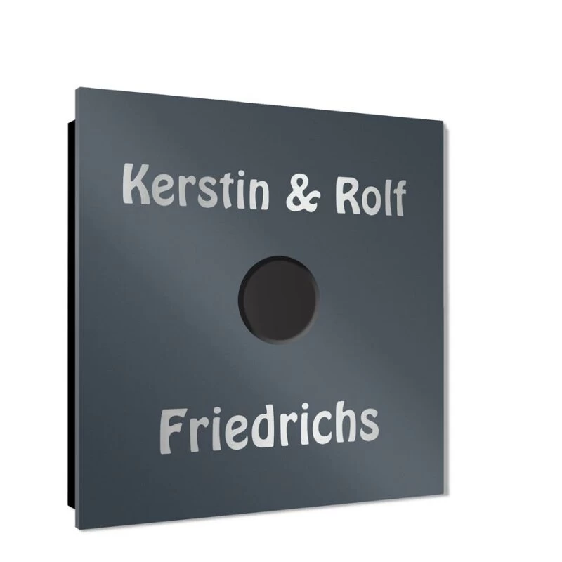 Ultraflache Aufputz Funkklingel Edelstahl 80x80mm RW 400m 52 Melodien Dennis – Bild 2