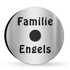 Ultraflache Aufputz Funkklingel Edelstahl 90mm Ø RW 400m 52 Melodien Lina