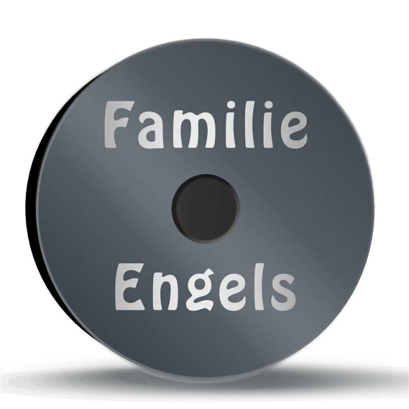 Ultraflache Aufputz Funkklingel Edelstahl 90mm Ø RW 400m 52 Melodien Lina – Bild 2