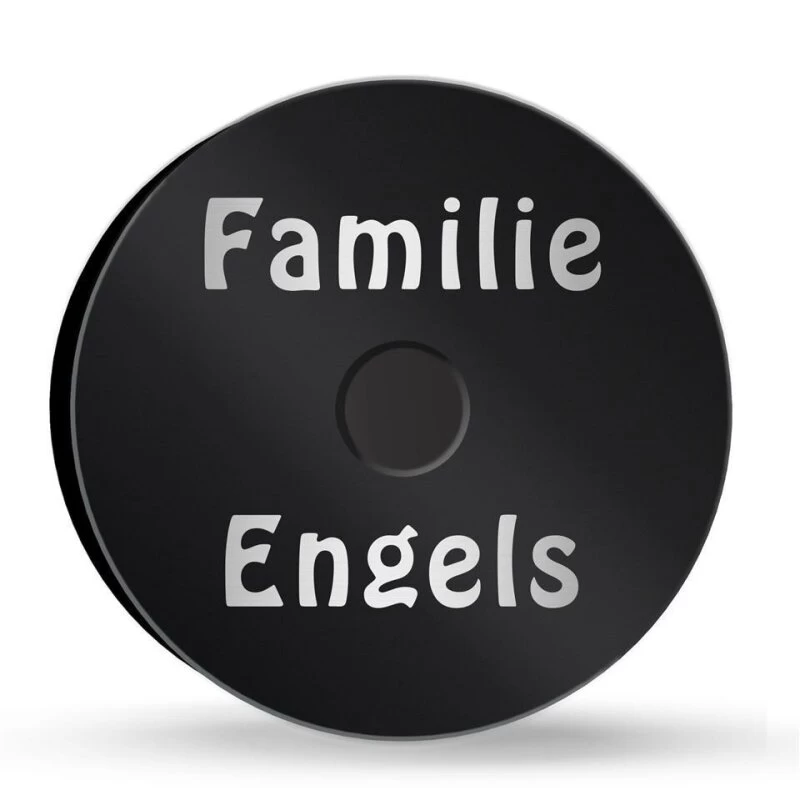 Ultraflache Aufputz Funkklingel Edelstahl 90mm Ø RW 400m 52 Melodien Lina – Bild 3