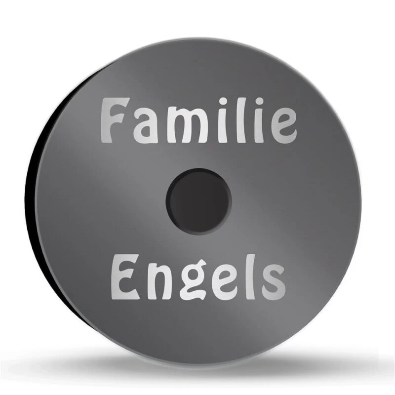 Ultraflache Aufputz Funkklingel Edelstahl 90mm Ø RW 400m 52 Melodien Lina – Bild 4