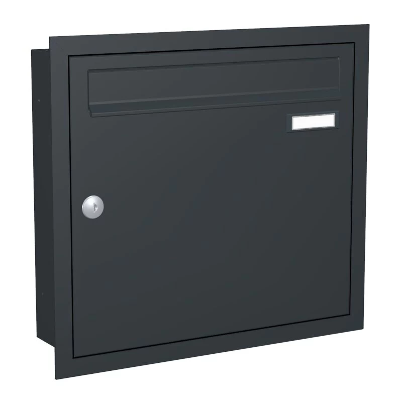Unterputz Einbaubriefkastenanlage Anthrazit 1-15 Fach Wählbar