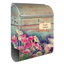 Wandbriefkasten Briefkasten Edelstahl Blumenpfücken