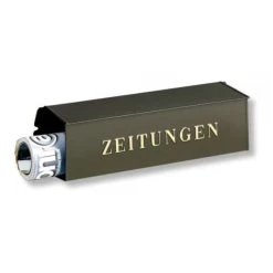 Zeitungsbox Kupfer Mit Geprägter Beschriftung Zeitungen