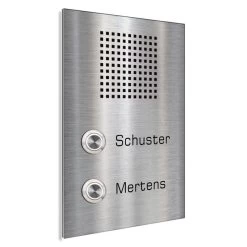 Zweifamilien Türklingel 140x200mm Mit Sprechsieb