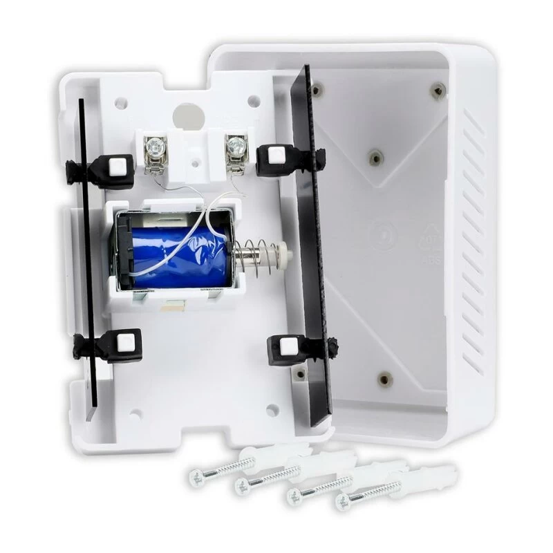 Zweiklang Gong Prisma Weiss Silber Elektromechanisch – Bild 2